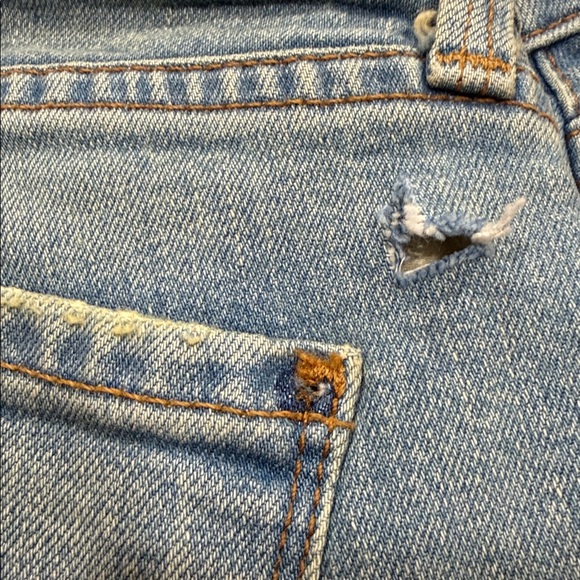 James Jeans light blue stretchy cigarette jeans unique patchwork design size 25 - Picture 9 of 9